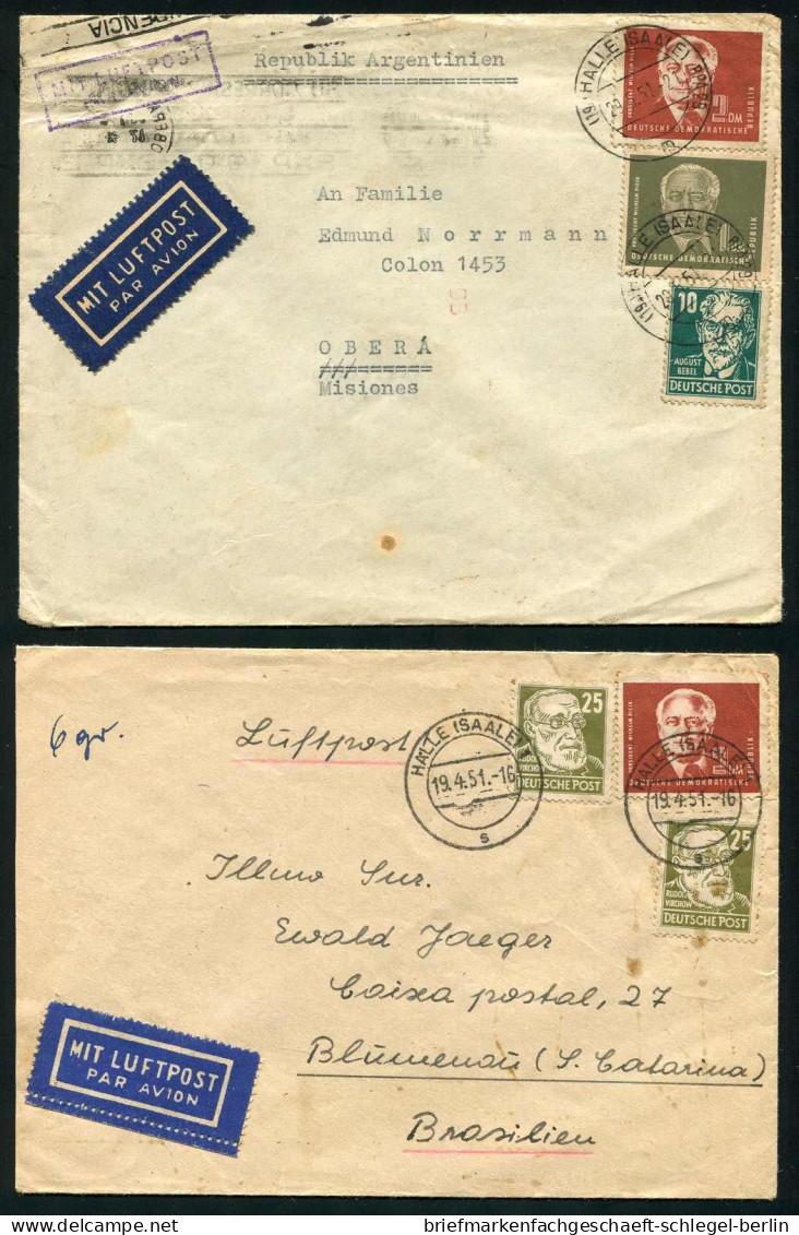 DDR, 1951, 254+221(2) - 253,254,215, Brief - Other & Unclassified