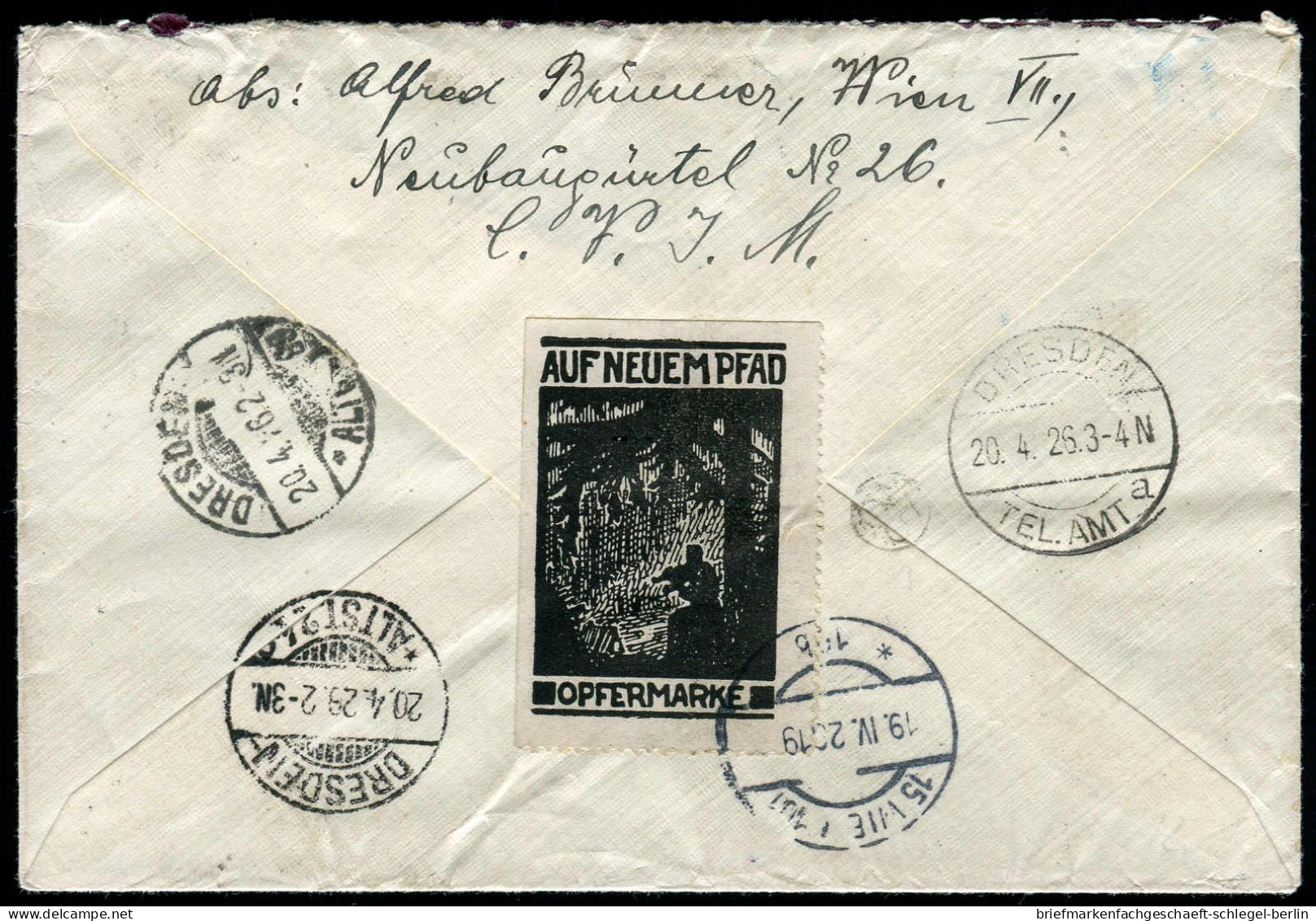 Österreich, 1926, 447, 452, 462, Brief - Andere & Zonder Classificatie