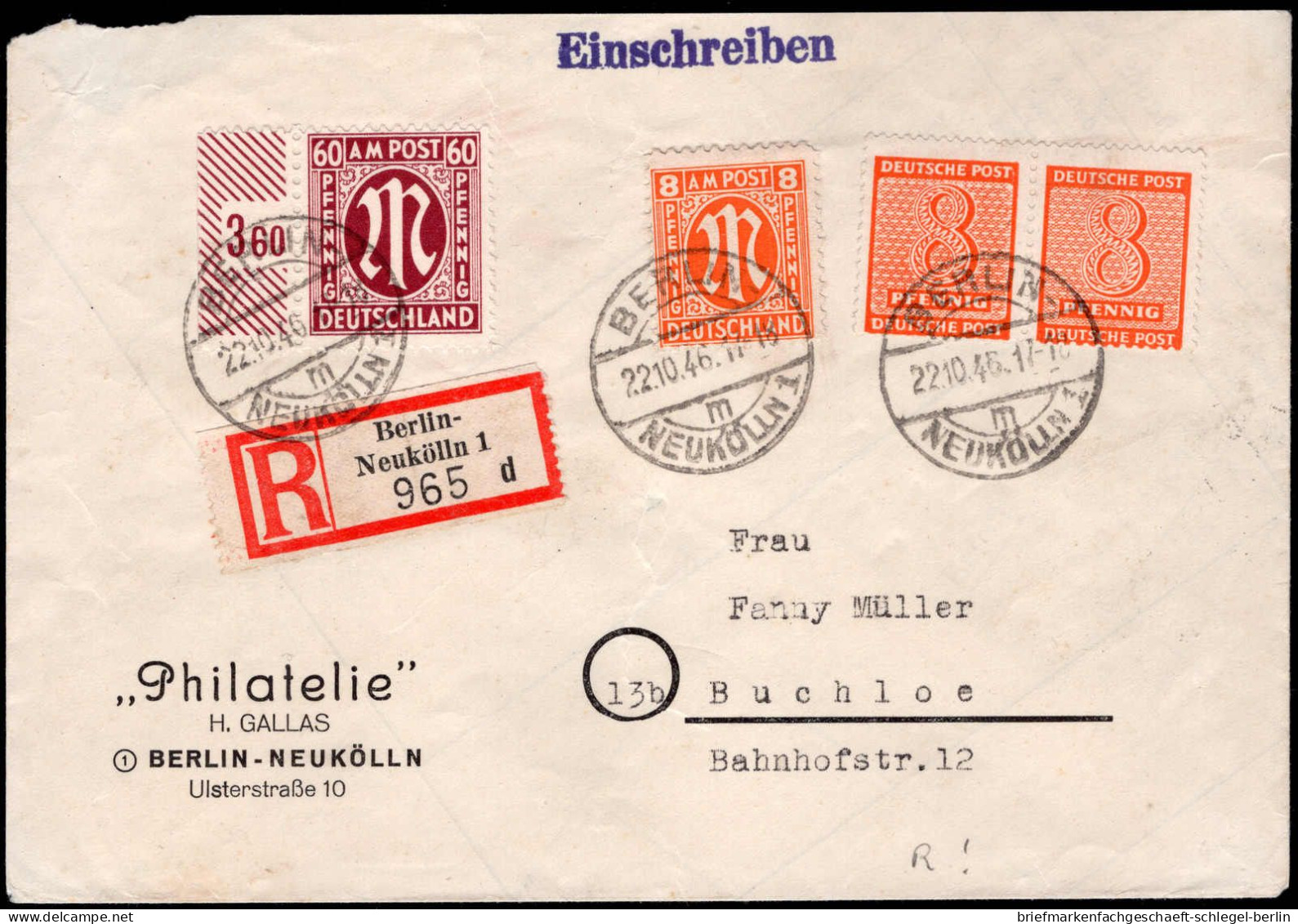 Berlin Vorläufer, 1946, Brief - Otros & Sin Clasificación