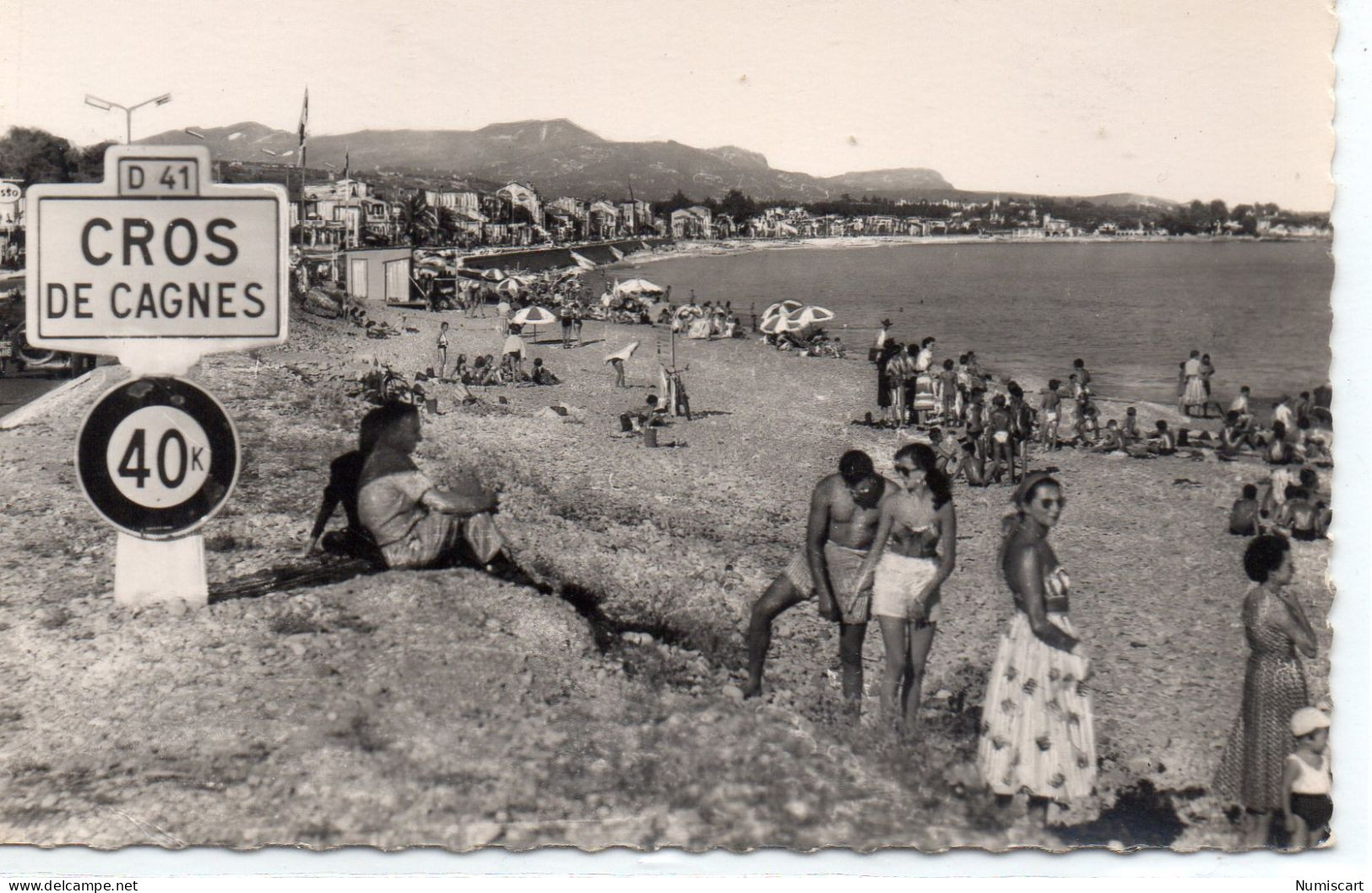 Cros De Cagnes Très Animée Plage - Autres & Non Classés