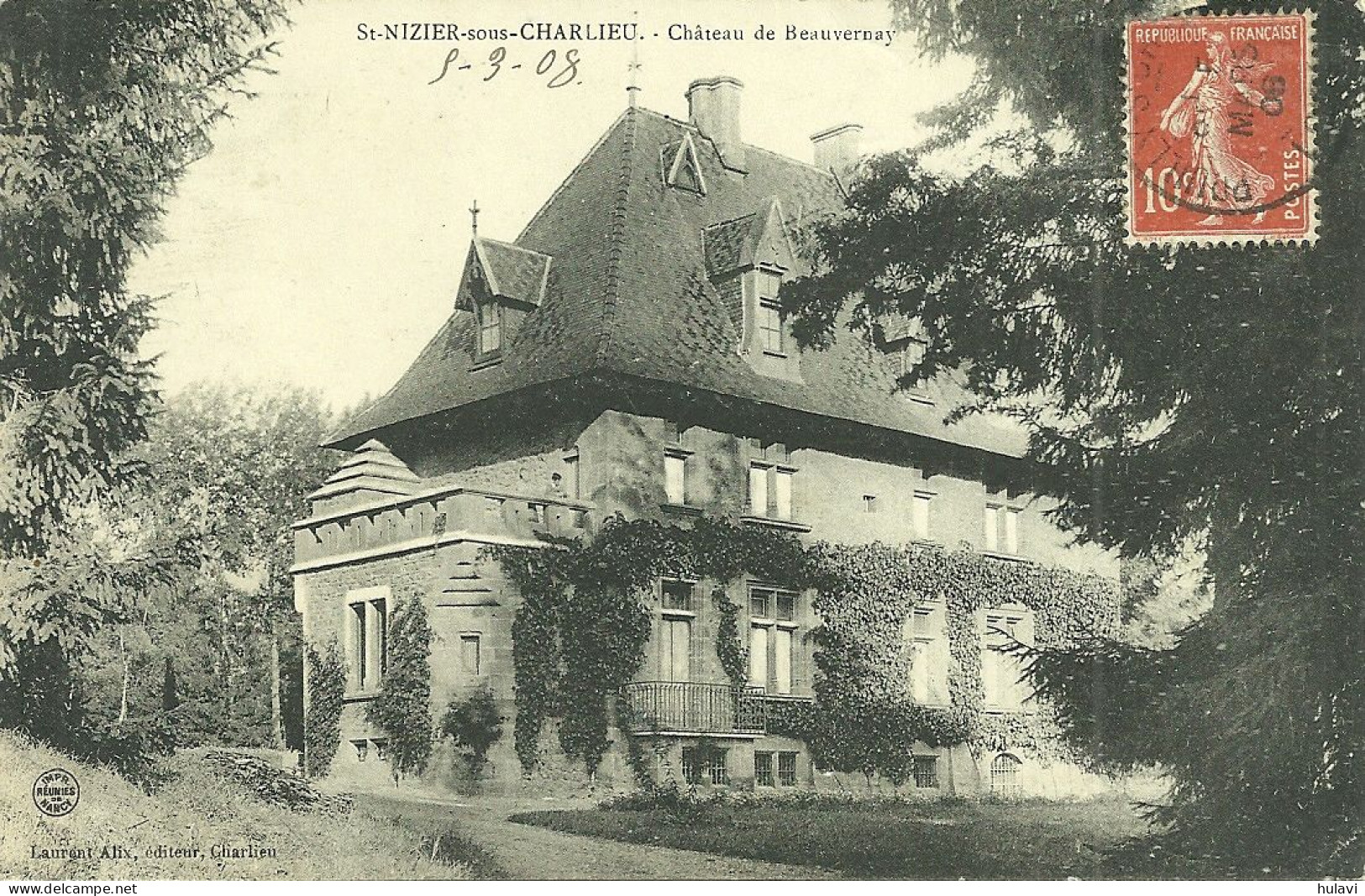 42  SAINT NIZIER SOUS CHARLIEU - CHATEAU DE BEAUVERNAY (ref 161) - Sonstige & Ohne Zuordnung