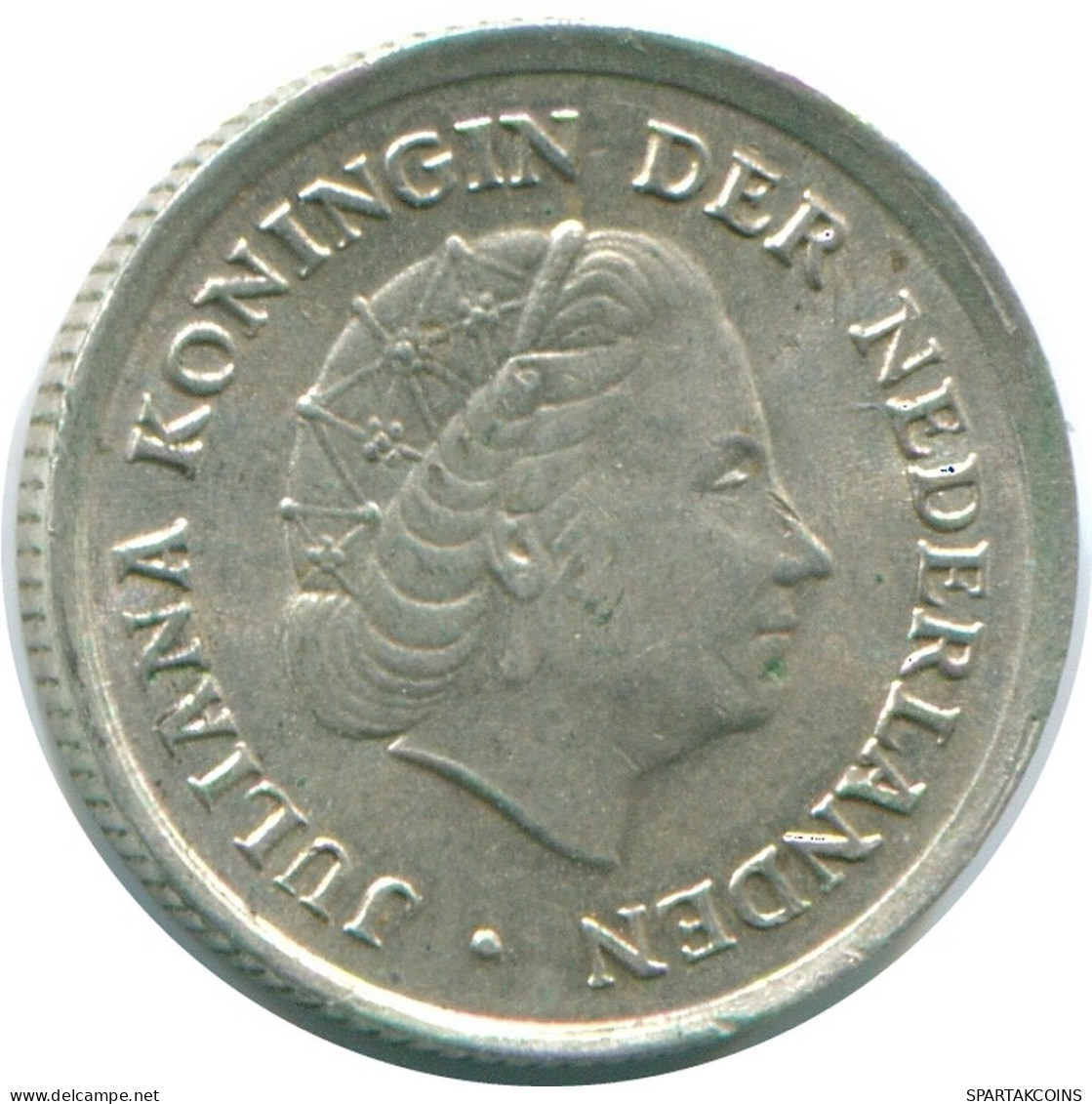 1/10 GULDEN 1966 ANTILLAS NEERLANDESAS PLATA Colonial Moneda #NL12683.3.E.A - Netherlands Antilles