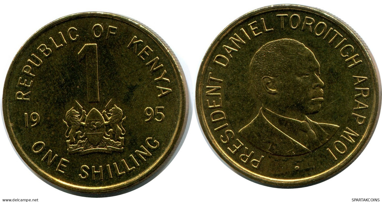 1 SHILLING 1995 KENYA Pièce #AZ195.F.A - Kenya