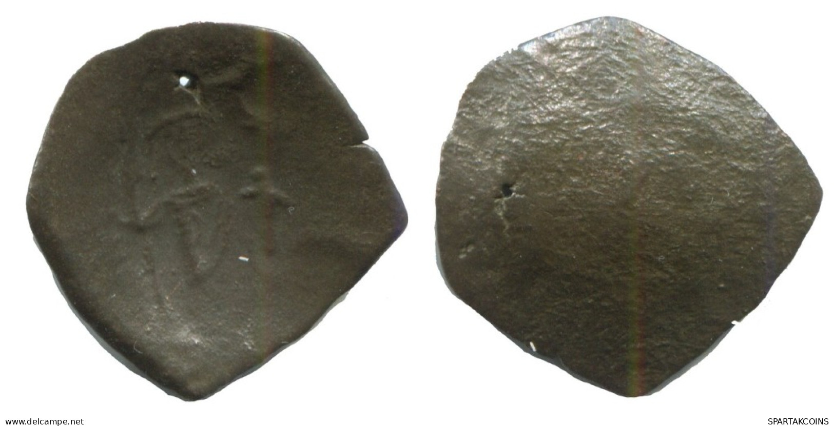 Auténtico Original Antiguo BYZANTINE IMPERIO Trachy Moneda 1.1g/16mm #AG675.4.E.A - Byzantinische Münzen