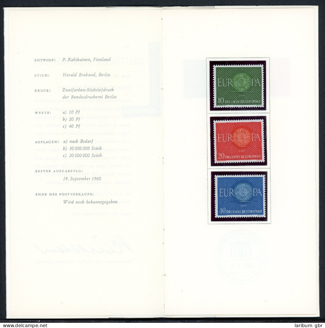 Bund Ministerkarte 337-339 Bonn Ersttagssonderstempel #HO249 - Altri & Non Classificati