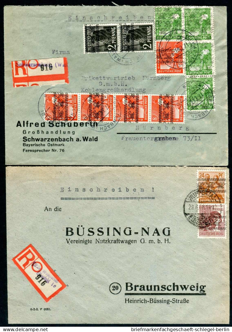 Amerik.+Brit. Zone (Bizone), 1948, 44 I + 43 Ii(3) - 36 I(2) + ... - Sonstige & Ohne Zuordnung