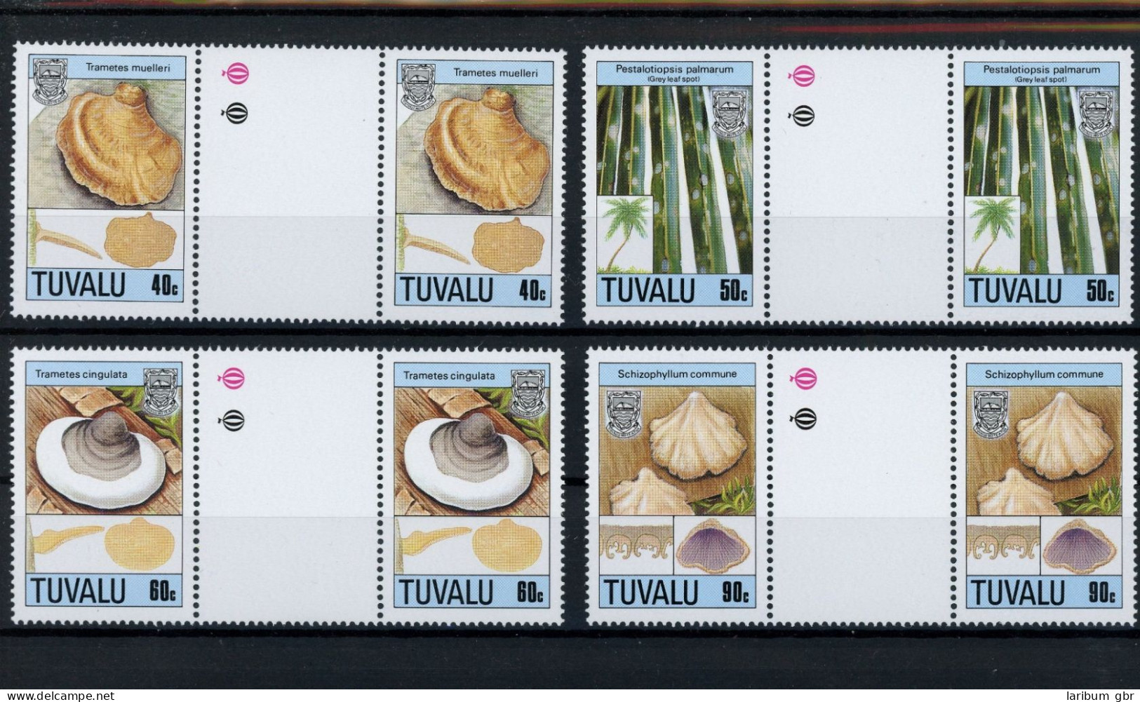 Tuvalu Paare 518-521 Mit ZS Postfrisch Pilze #JO656 - Tuvalu (fr. Elliceinseln)