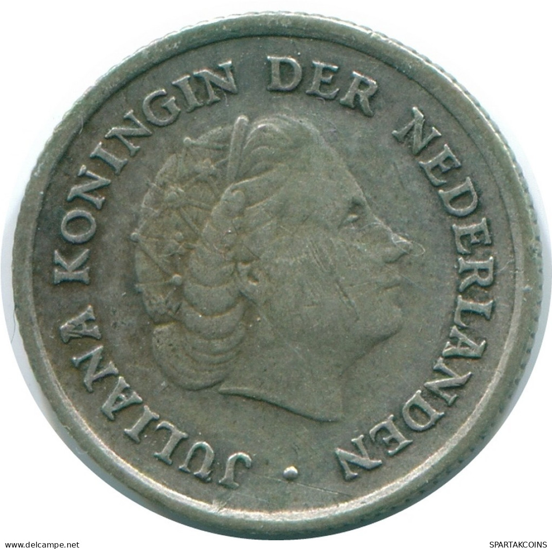 1/10 GULDEN 1962 NIEDERLÄNDISCHE ANTILLEN SILBER Koloniale Münze #NL12452.3.D.A - Niederländische Antillen