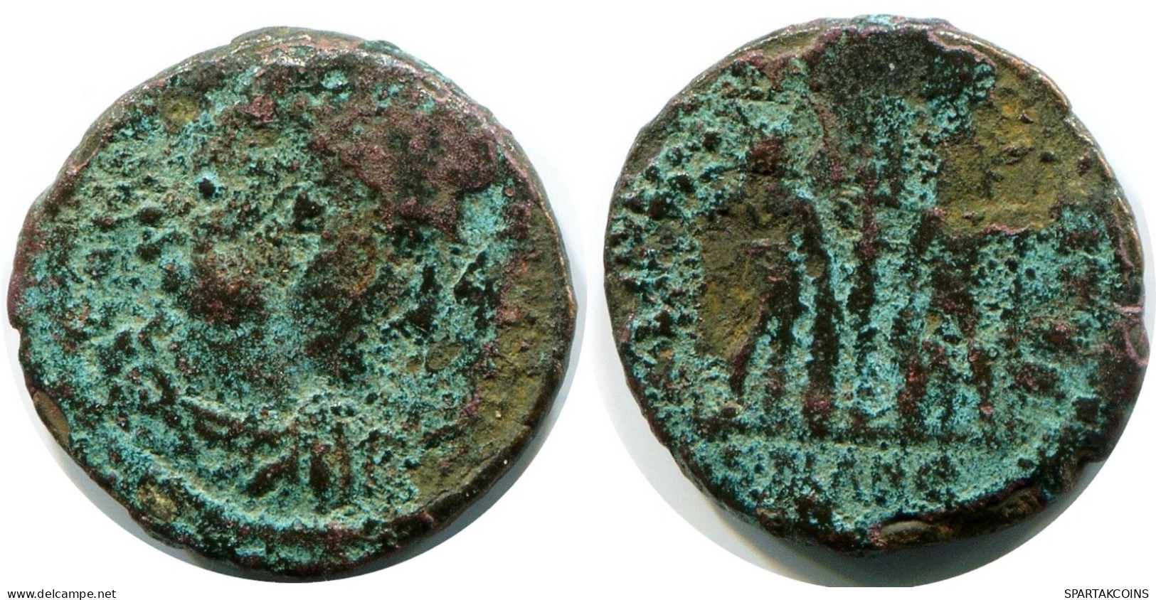 ROMAN Moneda MINTED IN ANTIOCH FOUND IN IHNASYAH HOARD EGYPT #ANC11274.14.E.A - The Christian Empire (307 AD Tot 363 AD)
