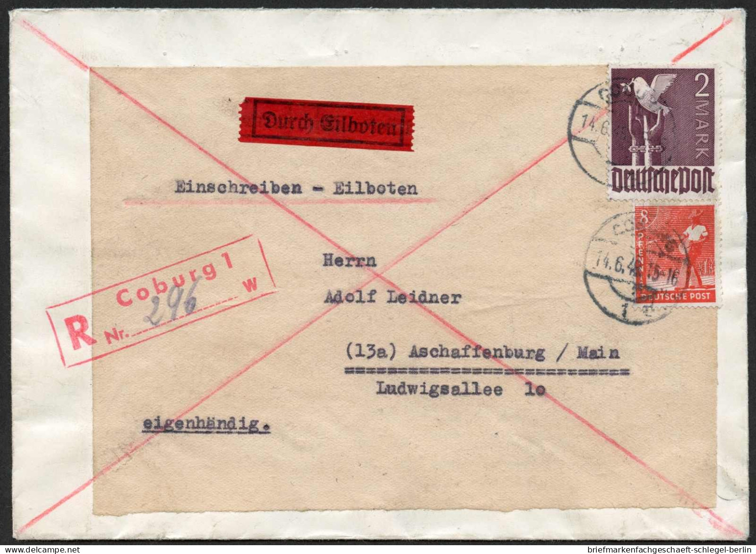 Gemeinschaftsausgaben, 1948, 960 + 945, Brief - Other & Unclassified
