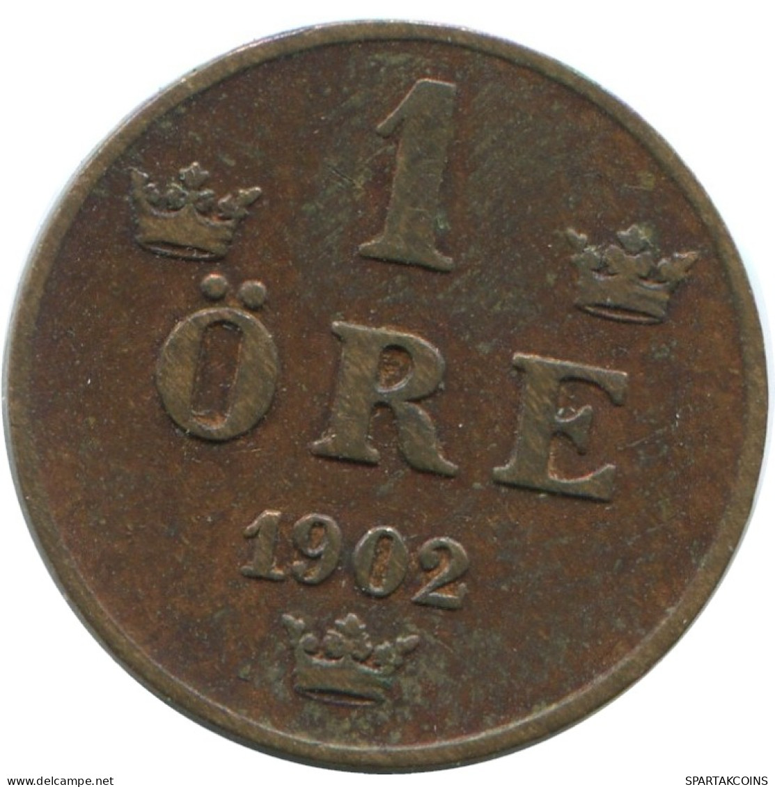 1 ORE 1902 SWEDEN Coin #AD281.2.U.A - Schweden