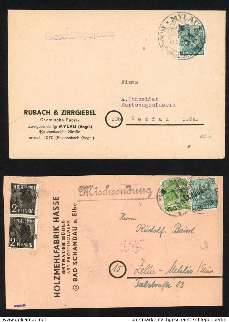 SBZ Handstempel Bezirk 14, 1948, 166(2), 169, 172 - 172 EF, Brief - Sonstige & Ohne Zuordnung