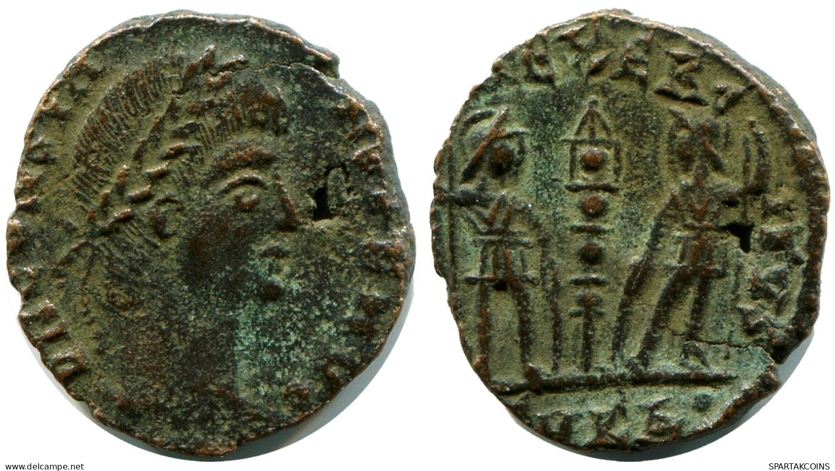 CONSTANS MINTED IN CYZICUS FOUND IN IHNASYAH HOARD EGYPT #ANC11660.14.U.A - The Christian Empire (307 AD Tot 363 AD)
