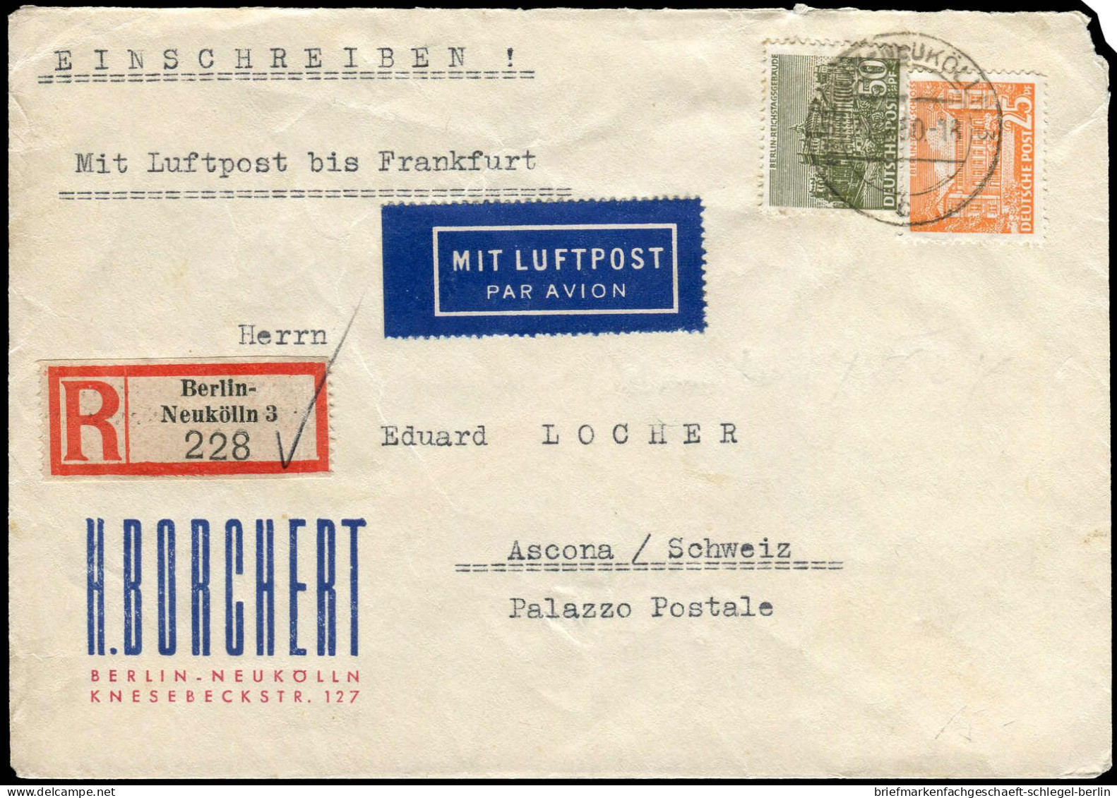 Berlin, 1950, 50 + 53, Brief - Autres & Non Classés