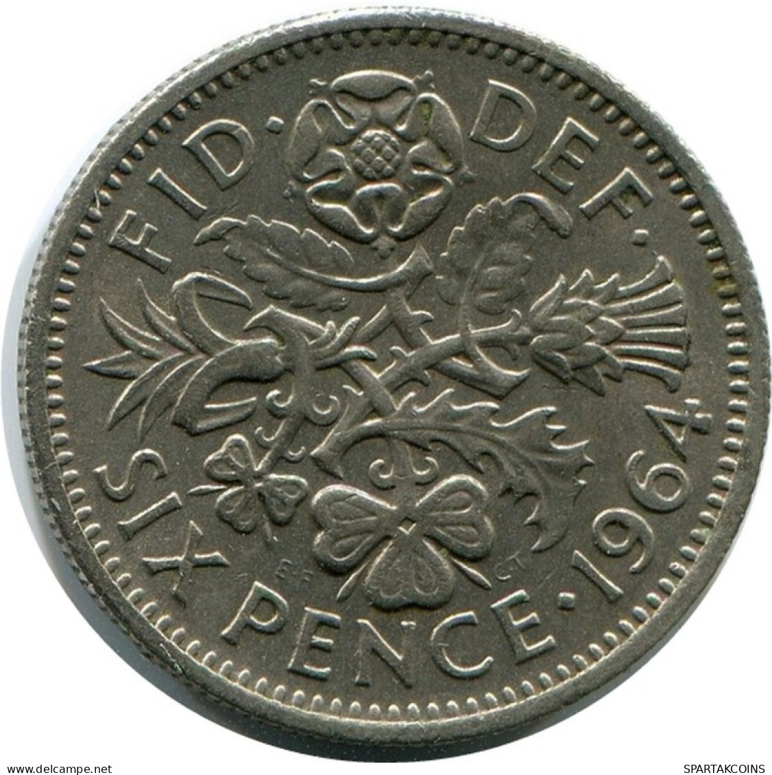 SIXPENCE 1964 UK GROßBRITANNIEN GREAT BRITAIN Münze #AN508.D.A - H. 6 Pence