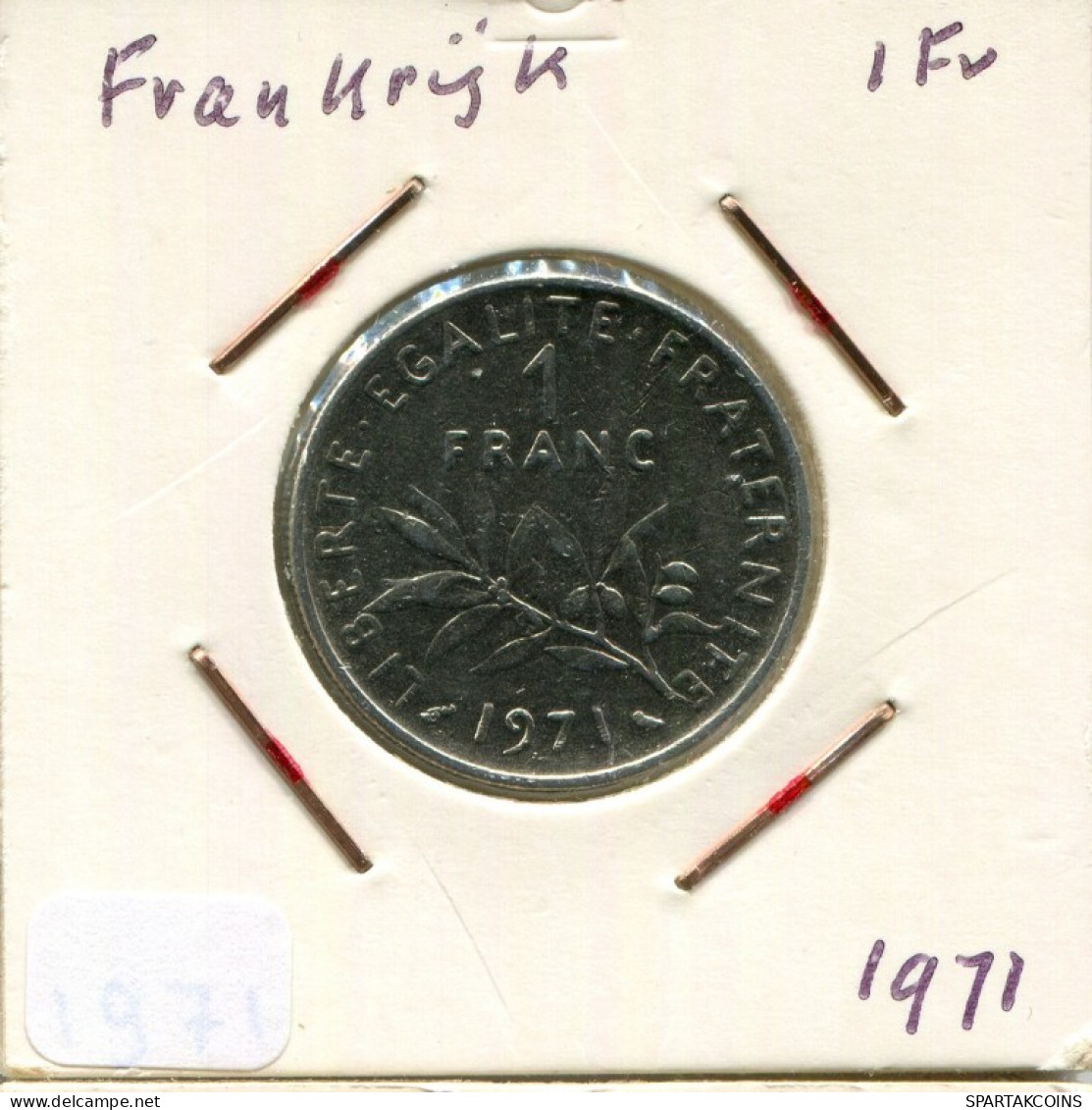 1 FRANC 1971 FRANCIA FRANCE Moneda #AM568.E.A - 1 Franc