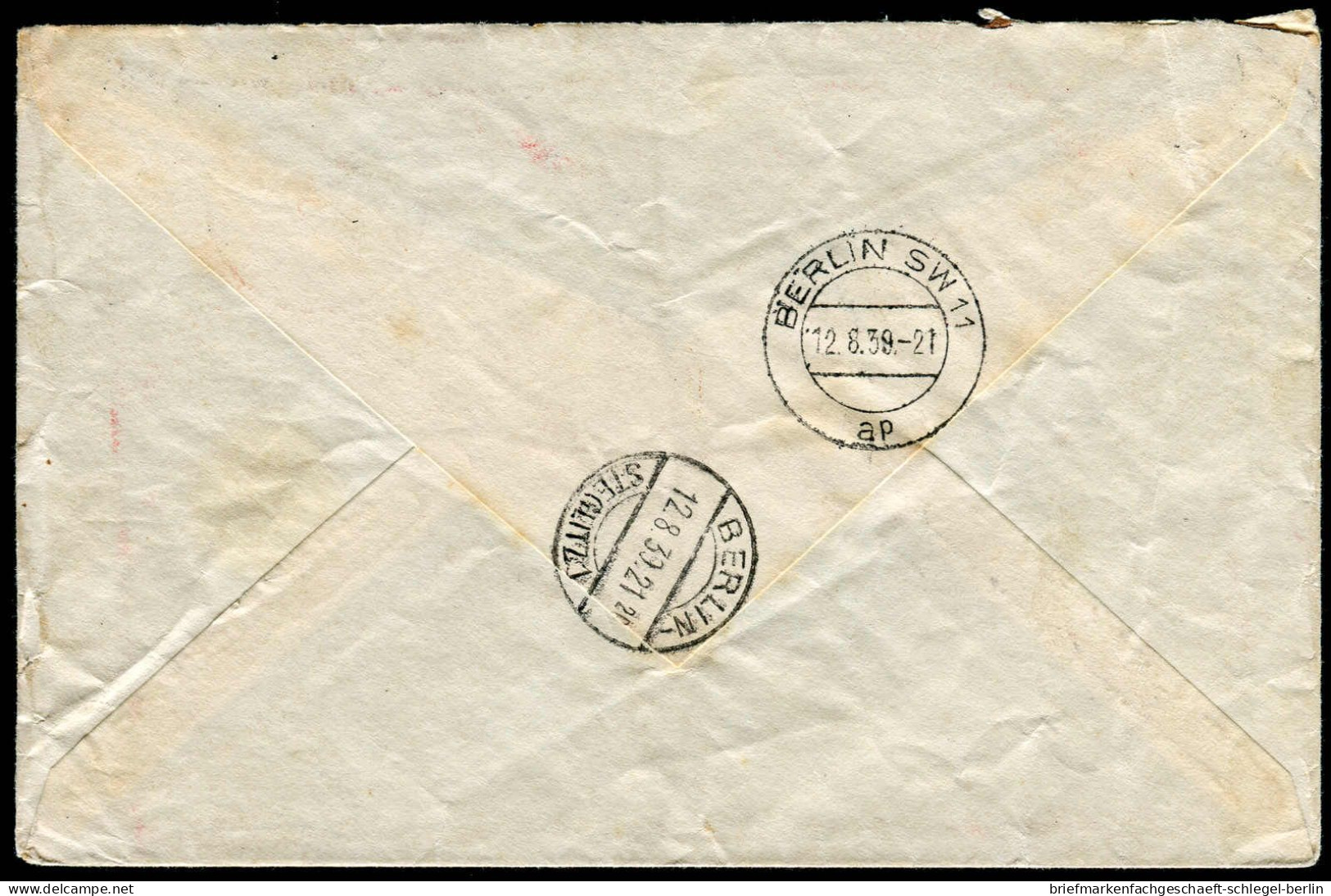 Berliner Postgeschichte, 1939, 519, 524, Brief - Storia Postale