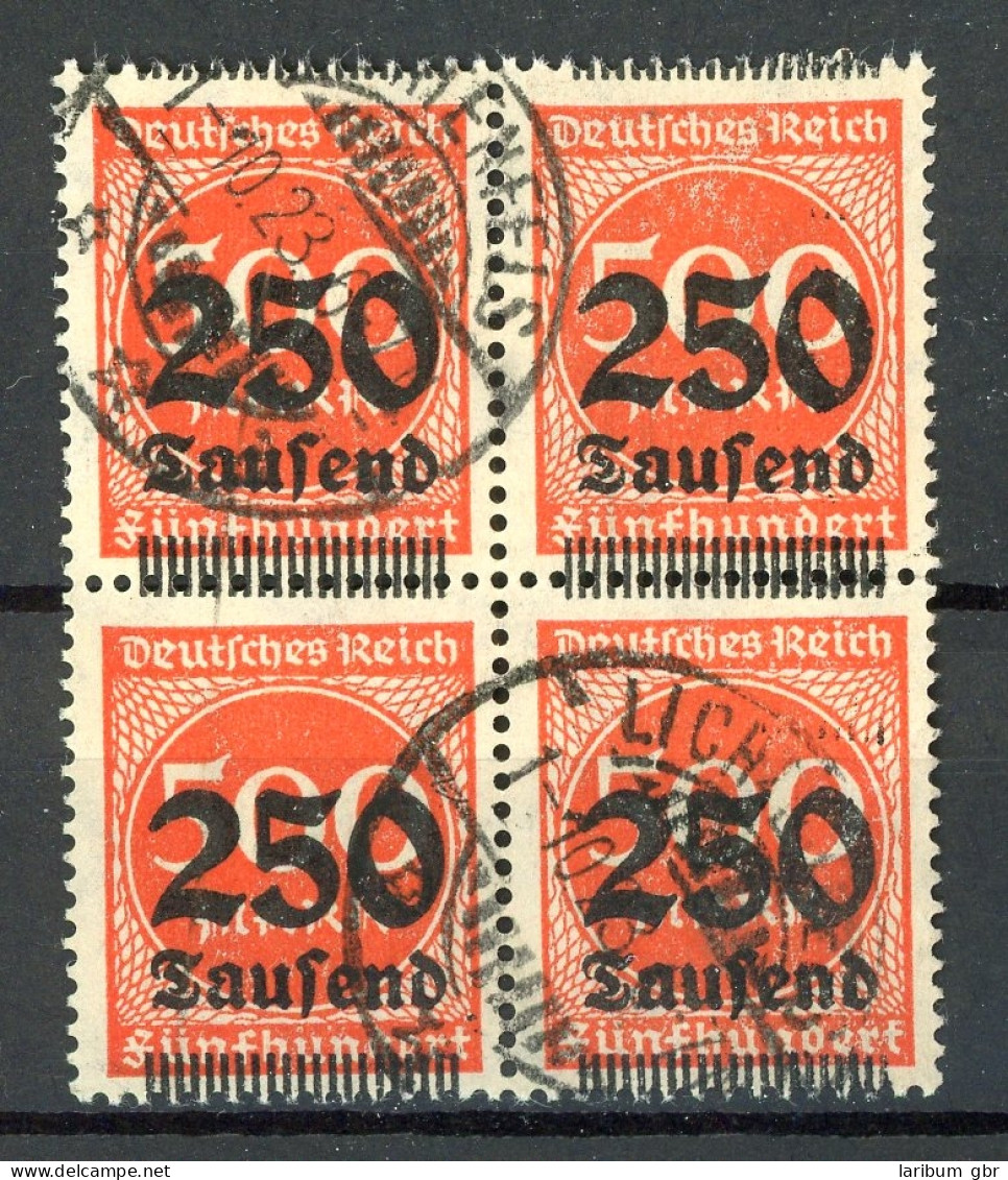 Deutsches Reich 4er Block 296 Gestempelt Infla Geprüft #HO794 - Autres & Non Classés