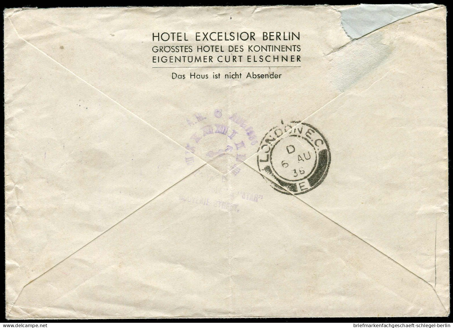 Berliner Postgeschichte, 1936, 530, 534, Brief - Brieven En Documenten