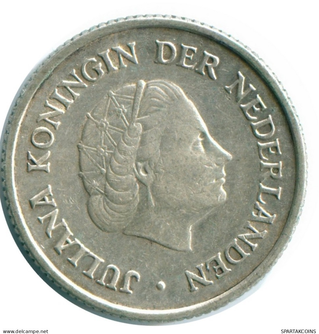 1/4 GULDEN 1954 ANTILLAS NEERLANDESAS PLATA Colonial Moneda #NL10853.4.E.A - Antilles Néerlandaises