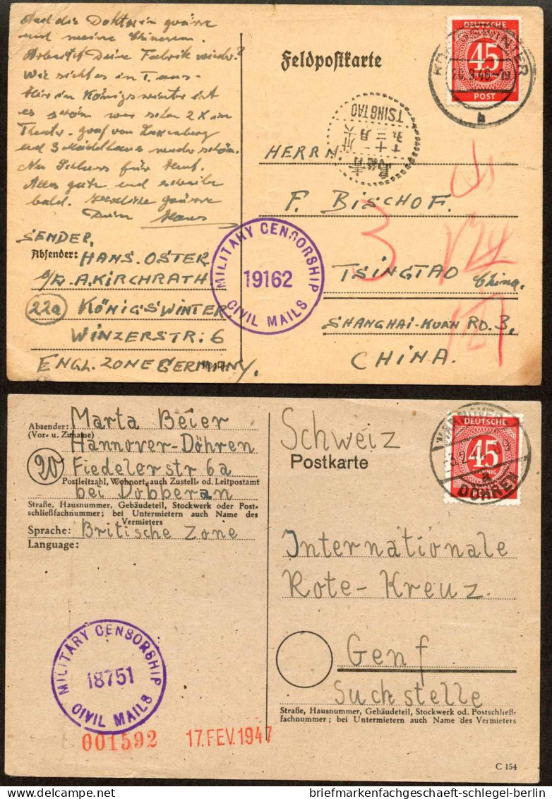Gemeinschaftsausgaben, 1946, 931 EF - 924 + 927, Brief - Autres & Non Classés