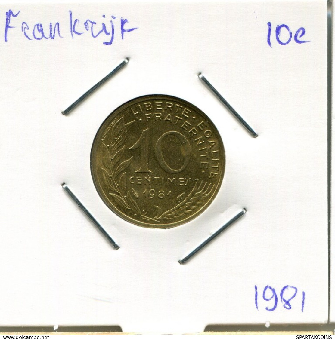 10 CENTIMES 1981 FRANCE Coin French Coin #AM822.U.A - 10 Centimes