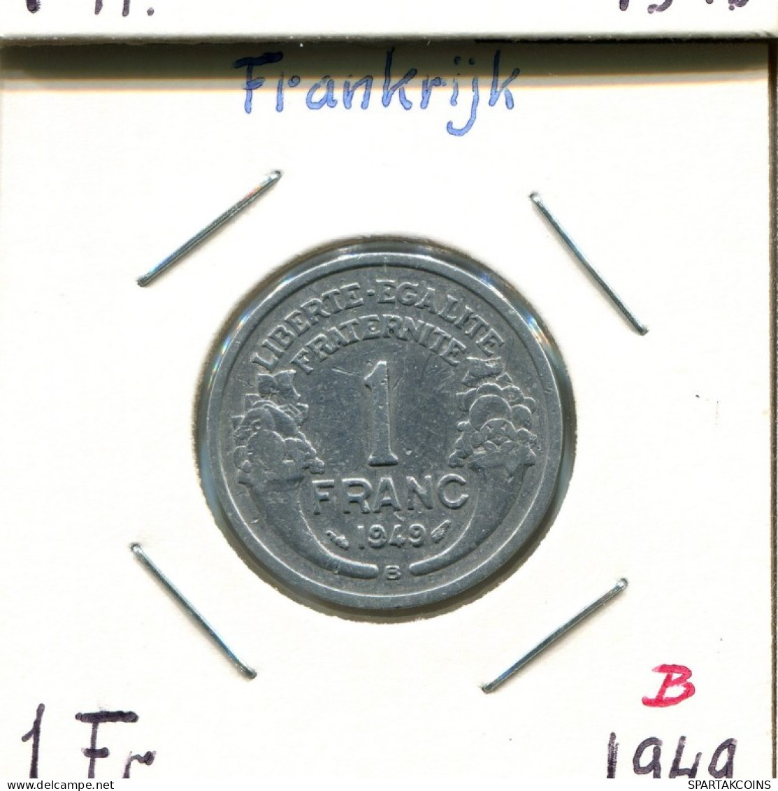 1 FRANC 1949 B FRANCE Pièce Française #AM298.F.A - 1 Franc