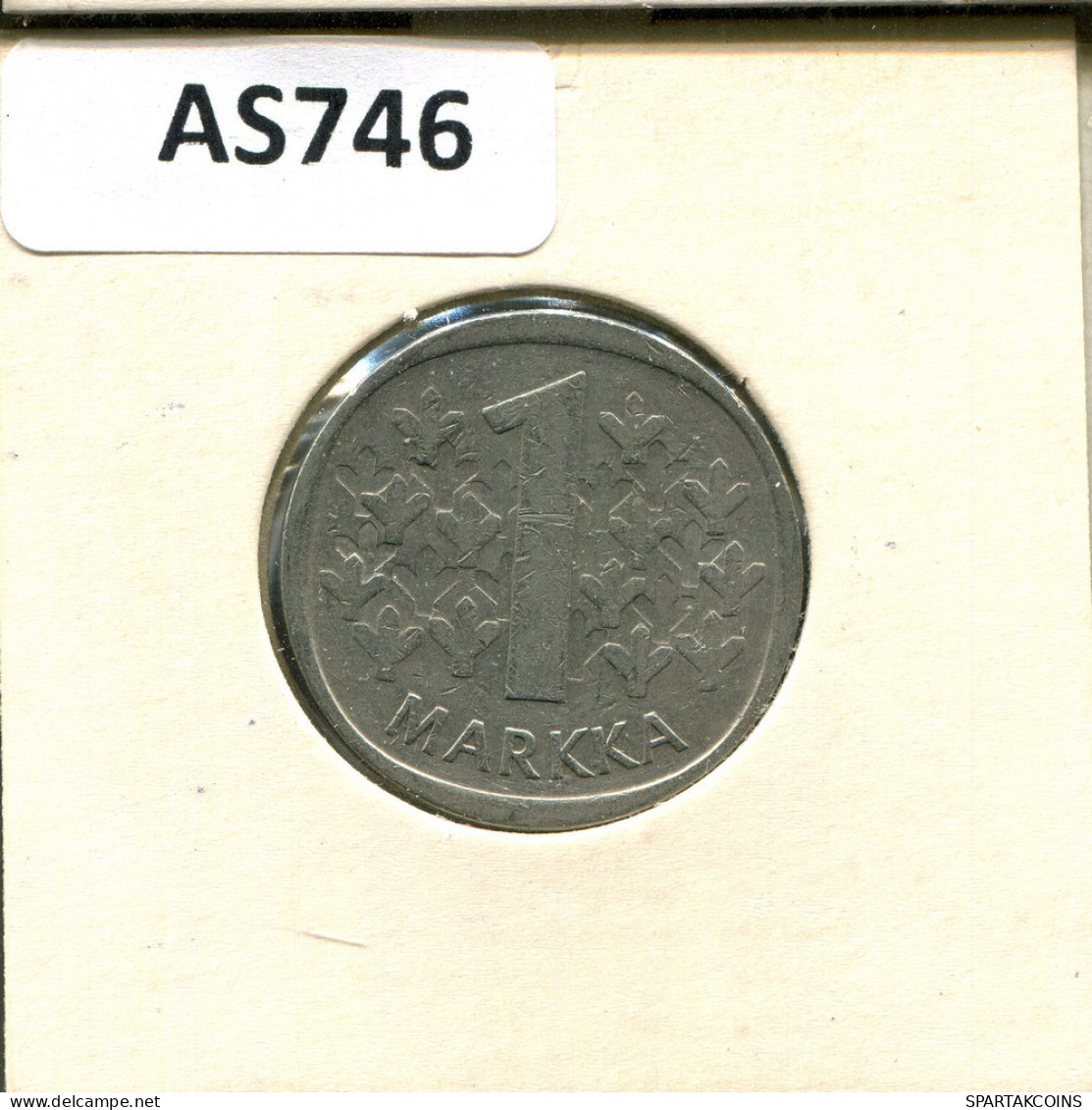 1 MARKKA 1972 FINLANDIA FINLAND Moneda #AS746.E.A - Finlande