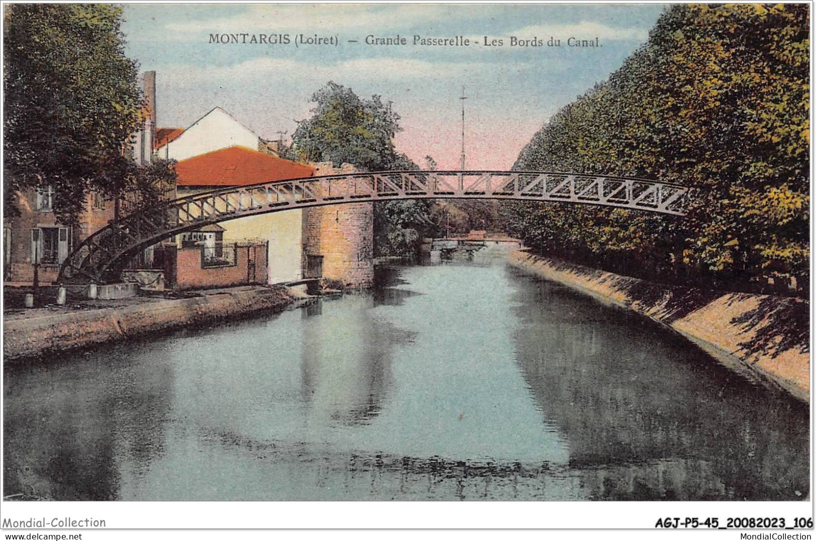 AGJP5-0424-45 - MONTARGIS - Loiret - Grande Passerelle - Les Bords Du Canal  - Montargis