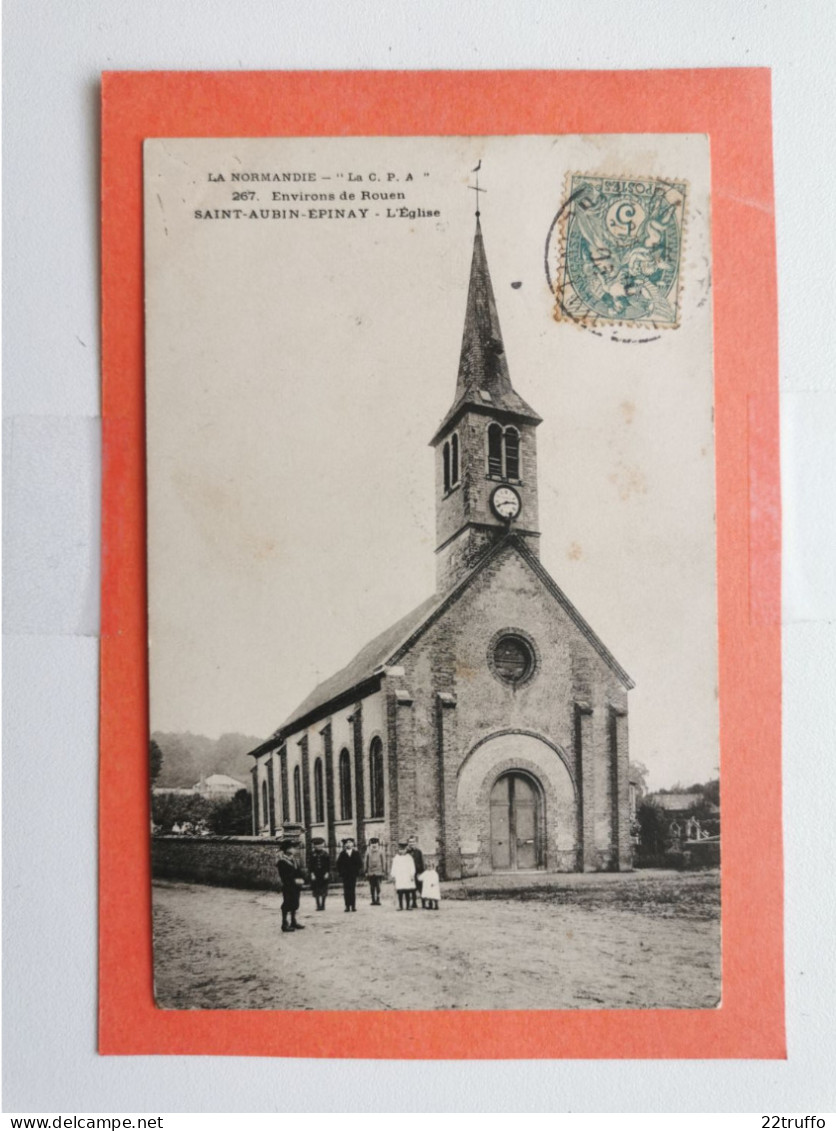 A-76-CPA-SAINT-AUBIN-EPINAY - Environs De Rouen - L'Eglise - Autres & Non Classés