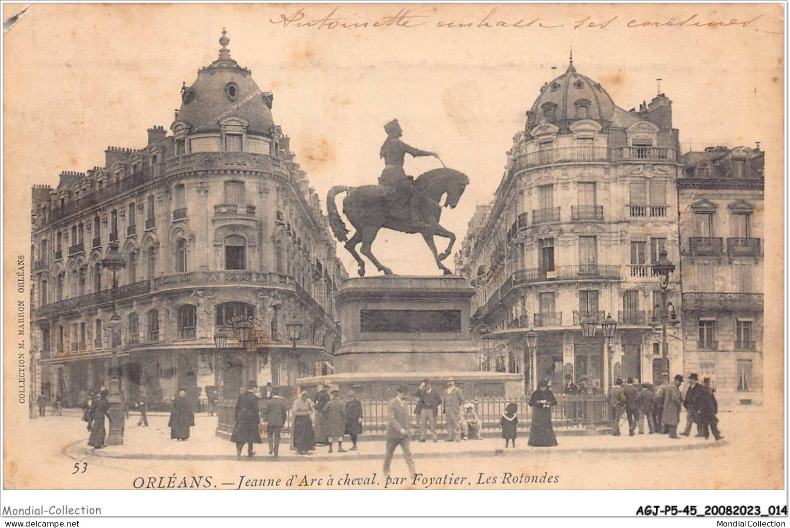 AGJP5-0378-45 - ORLEANS - Jeanne D'arc à Cheval - Par Foyatier - Les Rotondes  - Orleans