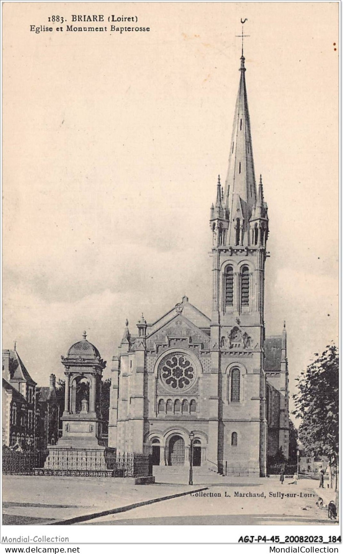 AGJP4-0364-45 - BRIARE - Loiret - église Et Monument Bapterosse  - Briare
