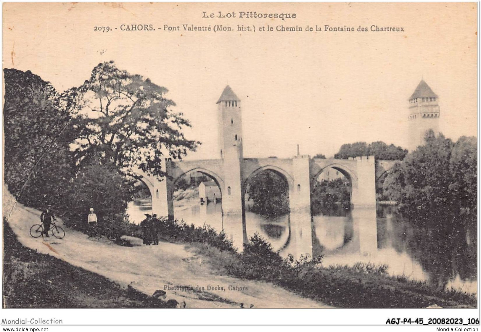 AGJP4-0325-45 - Le Lot Pittoresque - CAHORS - Pont Valentré - Mon Hist - Et Le Chemin De La Fontaine Des Chartreux  - Other & Unclassified