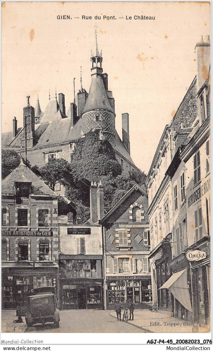 AGJP4-0310-45 - GIEN - Rue Du Pont - Le Château  - Gien