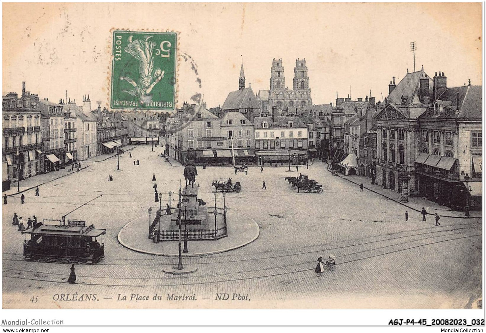 AGJP4-0288-45 - ORLEANS - La Place Du Martroi  - Orleans