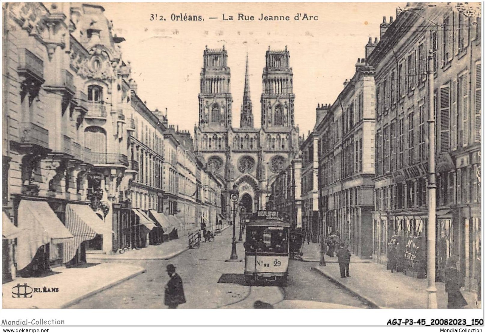AGJP3-0251-45 - ORLEANS - La Rue Jeanne D'arc  - Orleans