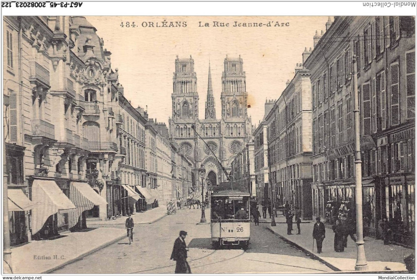 AGJP3-0237-45 - ORLEANS - La Rue Jeanne-d'arc  - Orleans