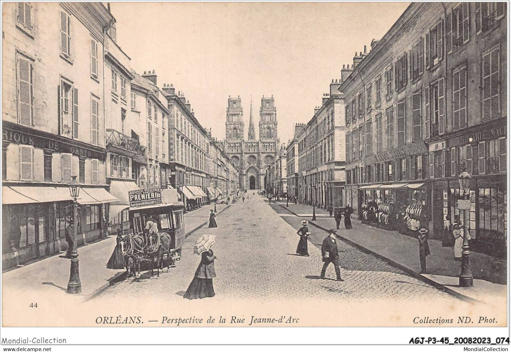 AGJP3-0213-45 - ORLEANS - Perspective De La Rue Jeanne-d'arc  - Orleans
