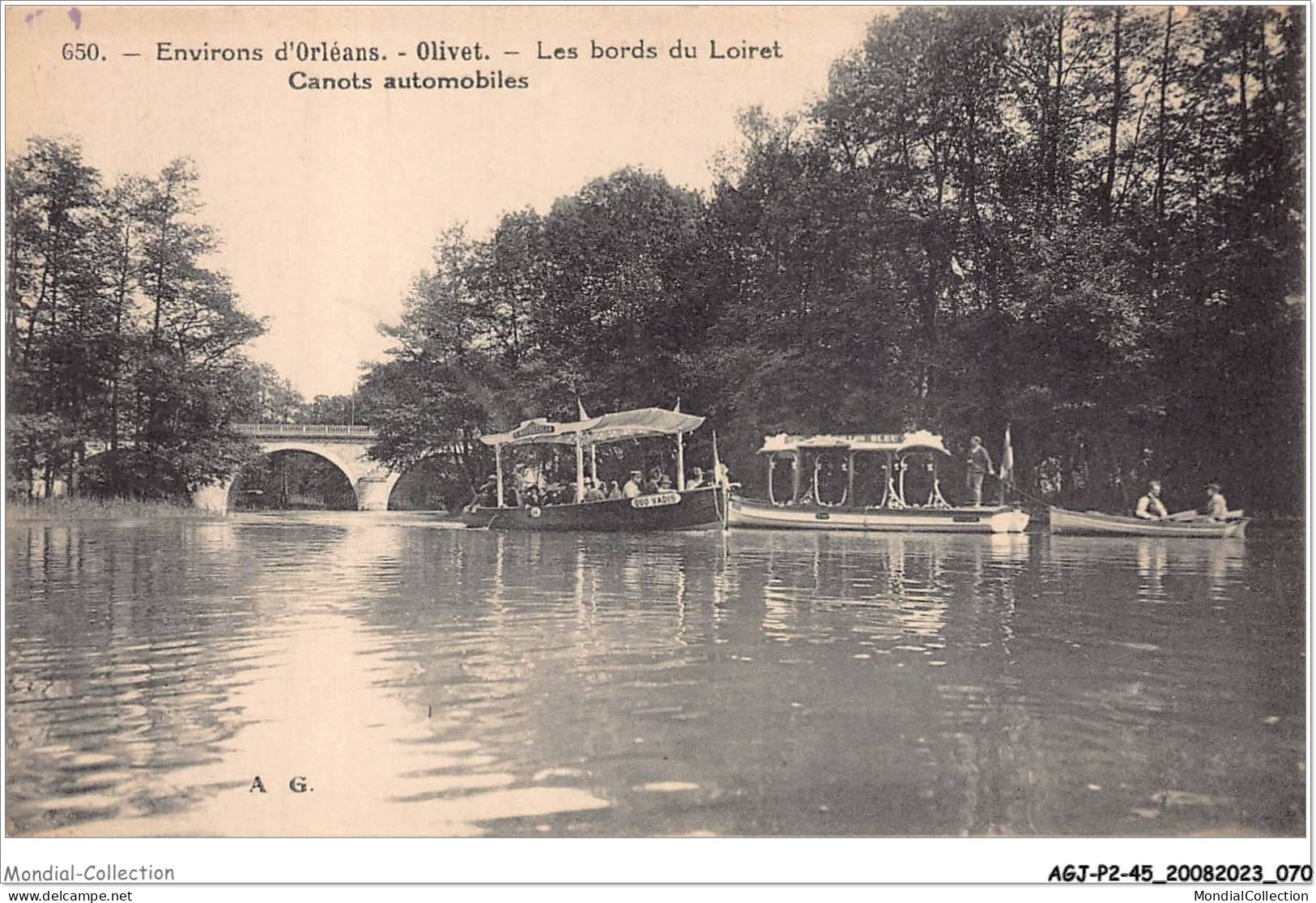 AGJP2-0119-45 - Environs D'ORLEANS - Olivet - Les Bords Du Loiret - Canots Automobiles  - Orleans