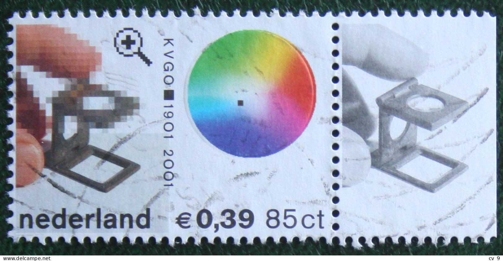 Blok 100 Jaar KVGO NVPH 2011b (Mi 1932) 2001 Gestempeld / USED NEDERLAND / NIEDERLANDE - Gebruikt