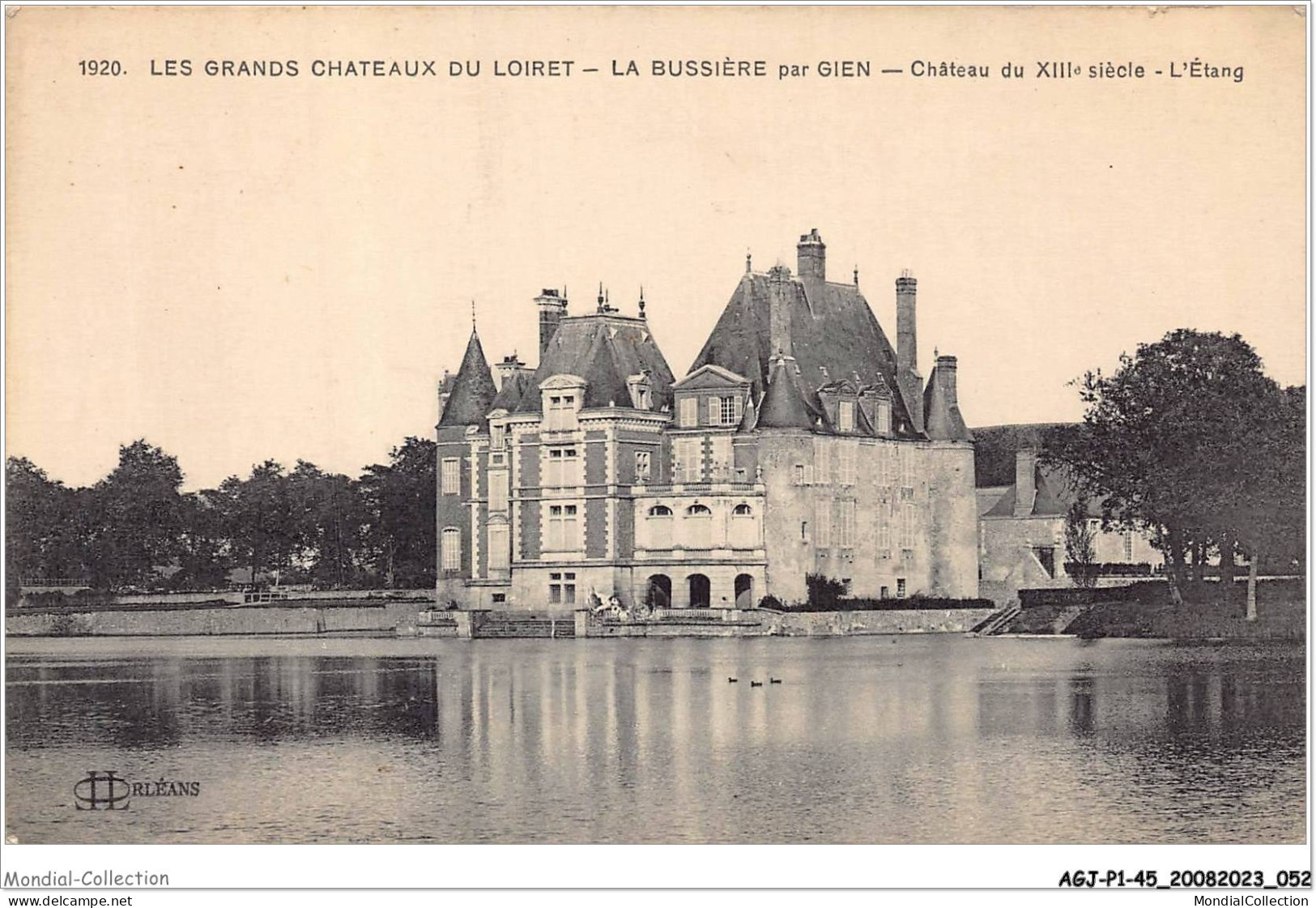 AGJP1-0027-45 - Les Grands Châteaux Du Loiret - La Bussière Par GIEN - Château Du XIIIe Siècle - L'étang - Gien