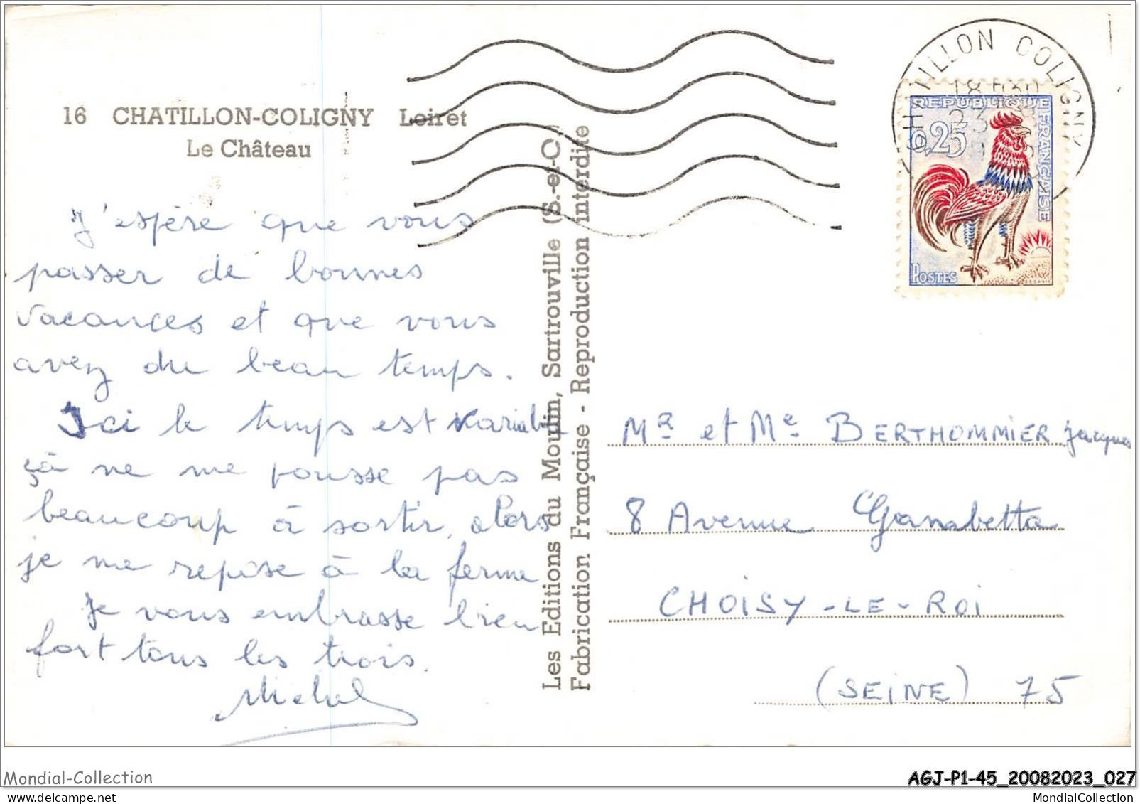 AGJP1-0014-45 - CHATILLON-COLIGNY - Loiret - Le Château  - Chatillon Coligny