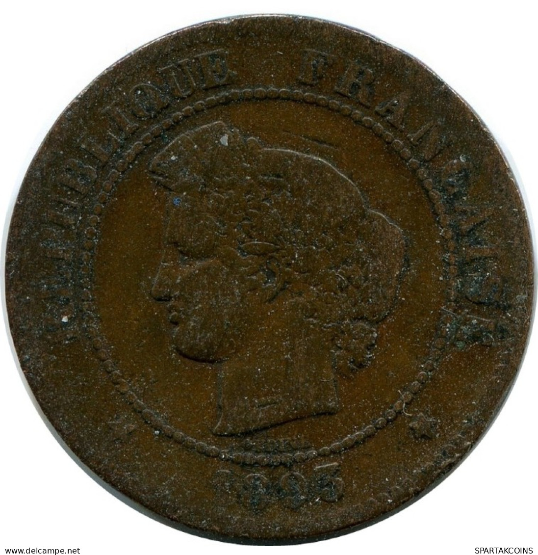 5 CENTIMES 1895 A FRANCIA FRANCE Moneda #AM962.E.A - 5 Centimes