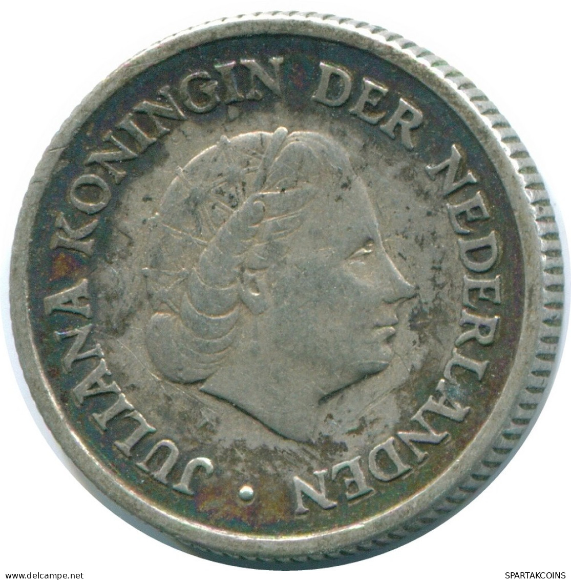 1/4 GULDEN 1957 ANTILLAS NEERLANDESAS PLATA Colonial Moneda #NL11012.4.E.A - Antille Olandesi