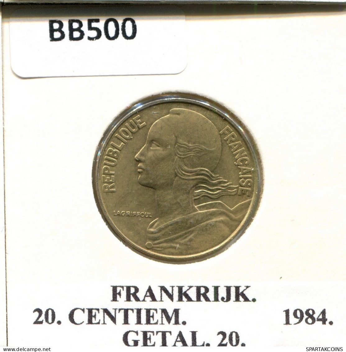 20 CENTIMES 1984 FRANKREICH FRANCE Französisch Münze #BB500.D.A - 20 Centimes