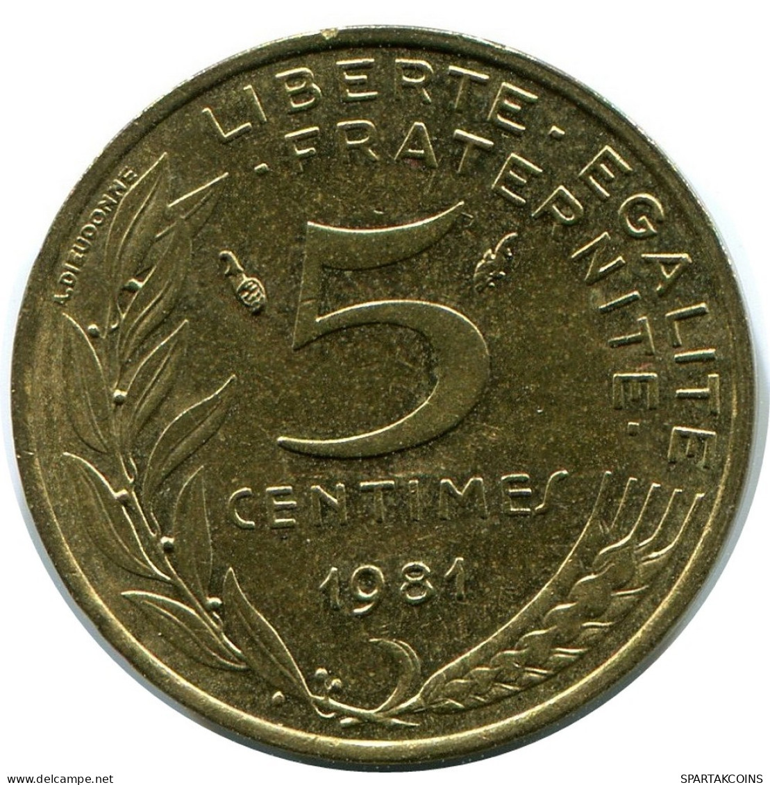 5 CENTIMES 1981 FRANCE Coin #AZ384.U.A - 5 Centimes