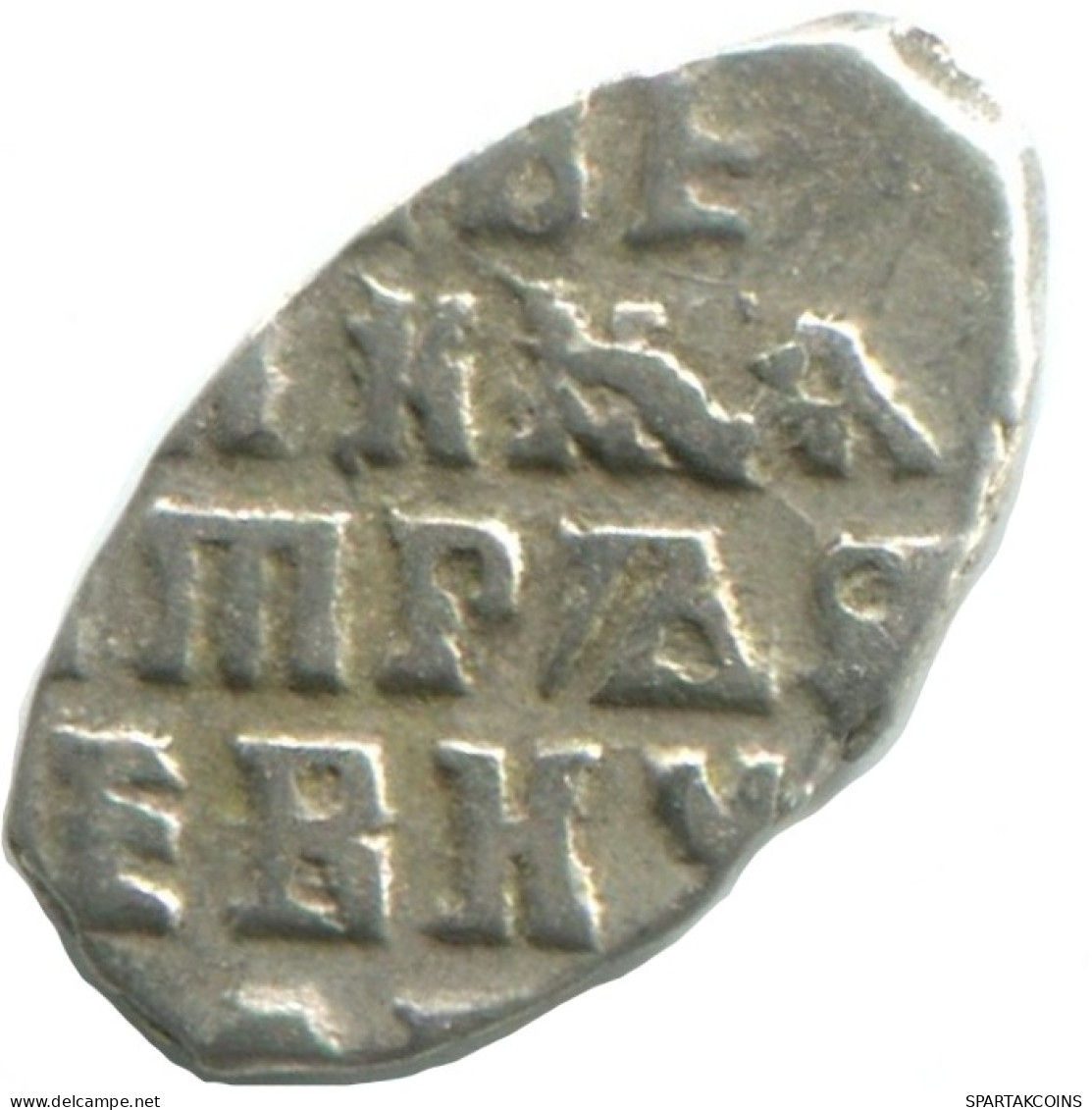 RUSIA RUSSIA 1696-1717 KOPECK PETER I PLATA 0.3g/8mm #AB844.10.E.A - Russia