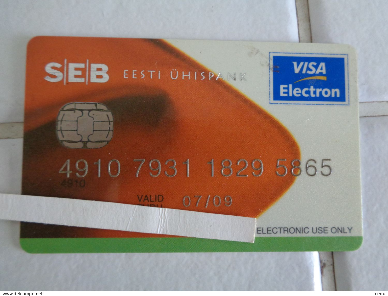 Estonia Bank Card - Credit Cards (Exp. Date Min. 10 Years)