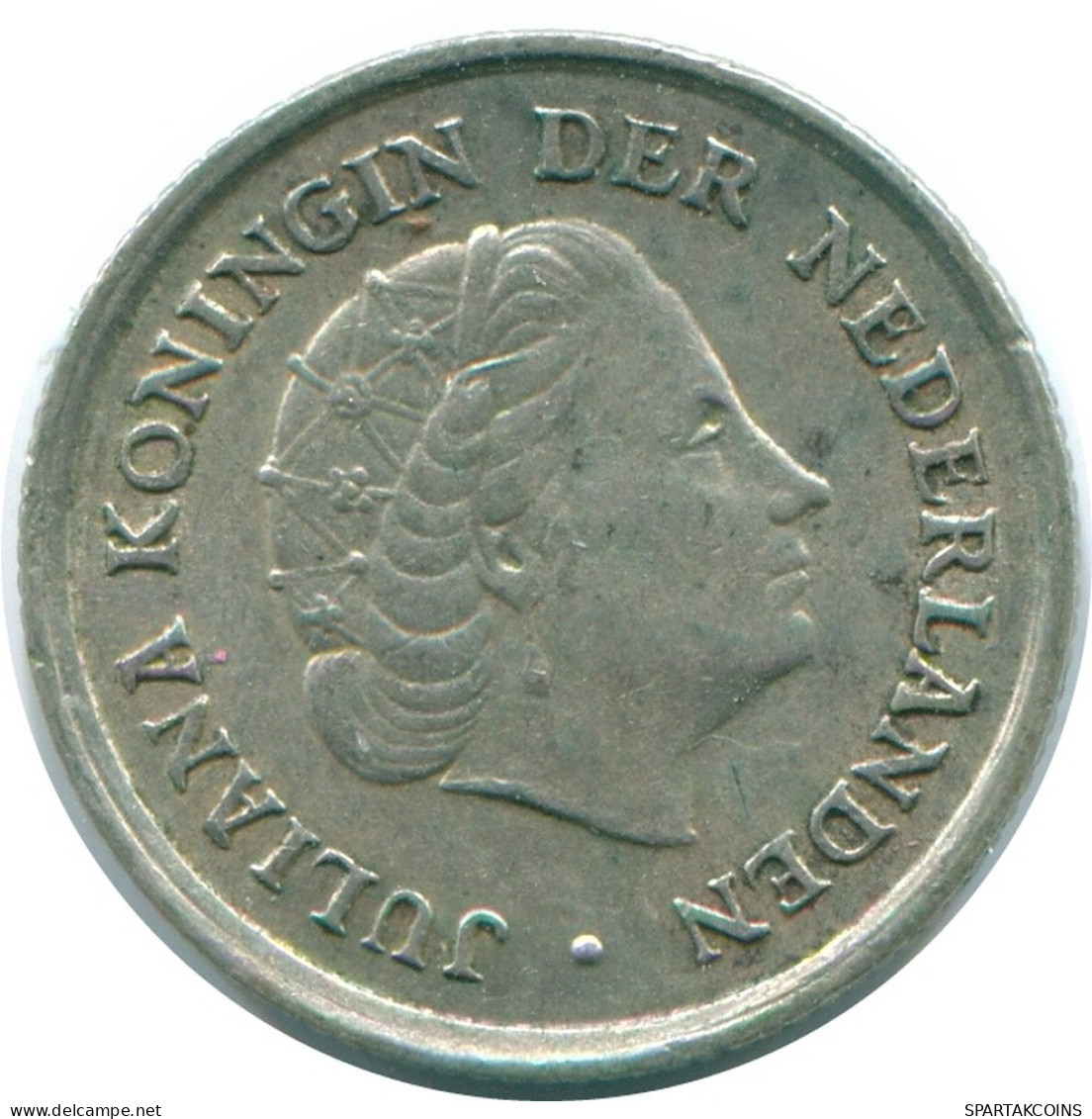 1/10 GULDEN 1966 ANTILLAS NEERLANDESAS PLATA Colonial Moneda #NL12907.3.E.A - Antilles Néerlandaises