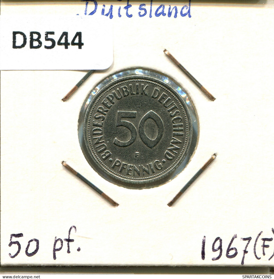 50 PFENNIG 1967 F BRD ALLEMAGNE Pièce GERMANY #DB544.F.A - 50 Pfennig